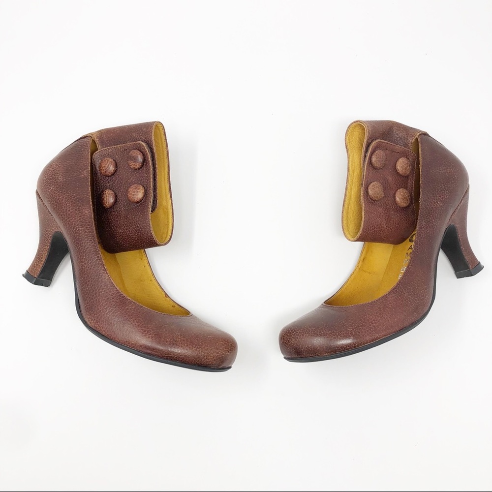 Jeffery Campbell Brown Ankle Strap Heels